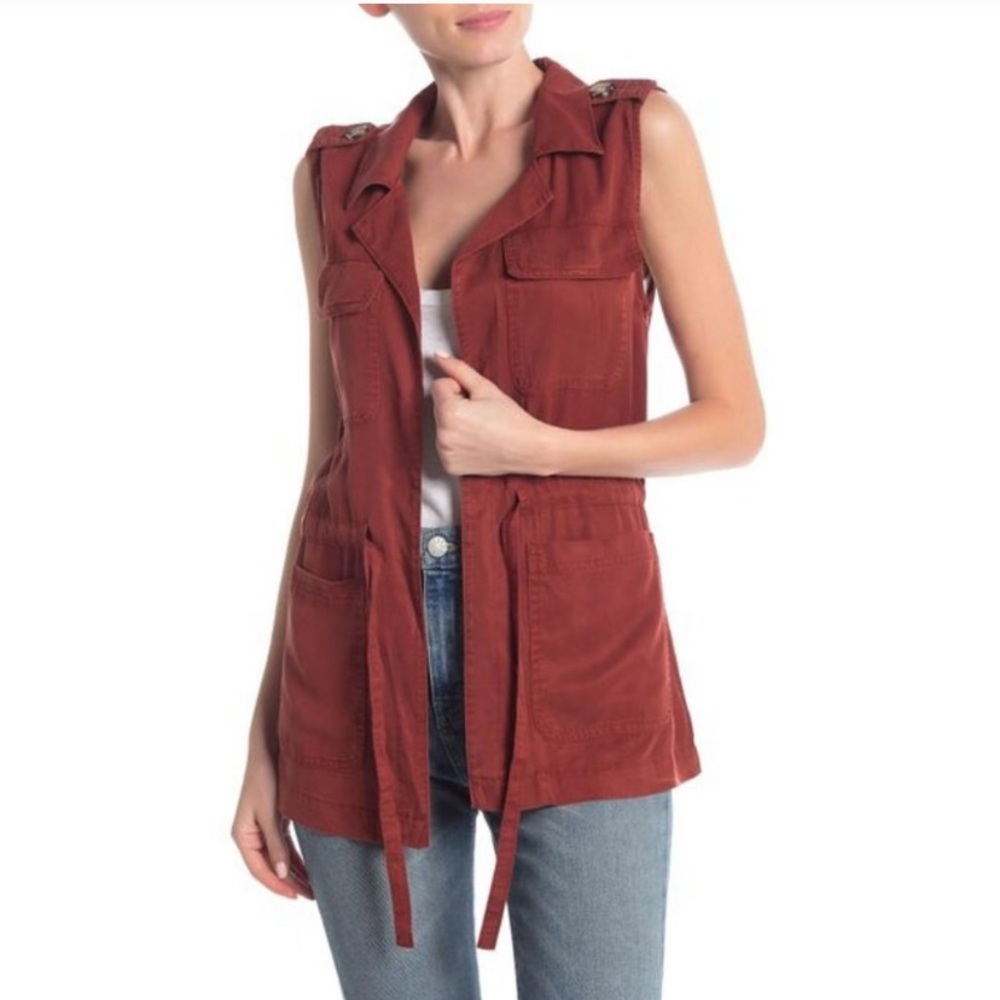 Anthropologie Sanctuary Rust Utility Vest Size S